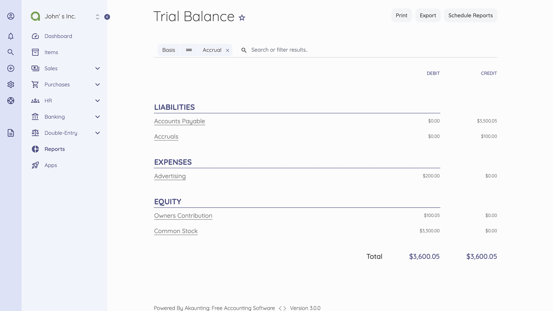 Balance Sheet & Trial Balance